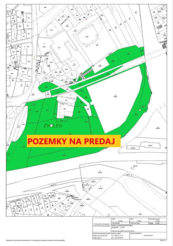 ATRAKTÍVNE POZEMKY pri ZVOLENSKOM ZÁMKU 43287 m2